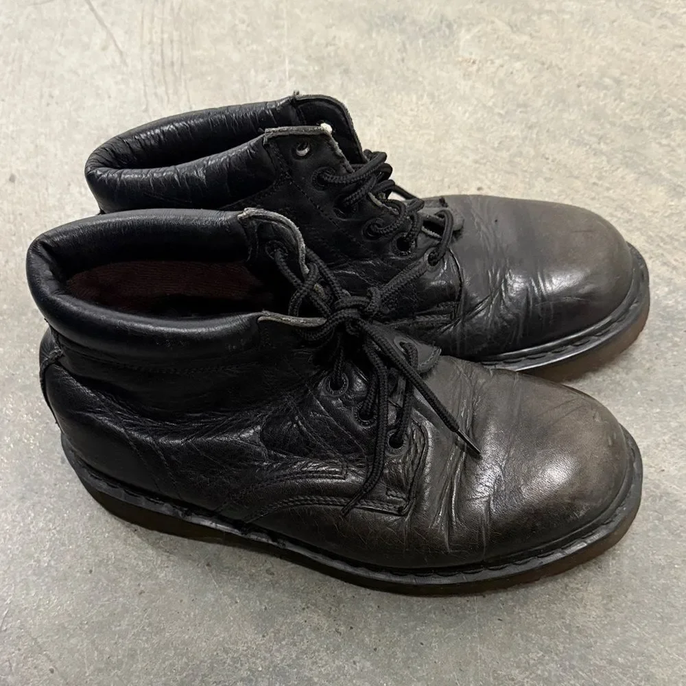 Dr. Martens vintage Black Leather Lace-Up Boots